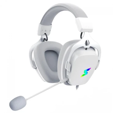 Headset Gamer SuperFrame Wind, RGB, Wireless, Drivers de 50mm, White, SF-HS-WD7WRU